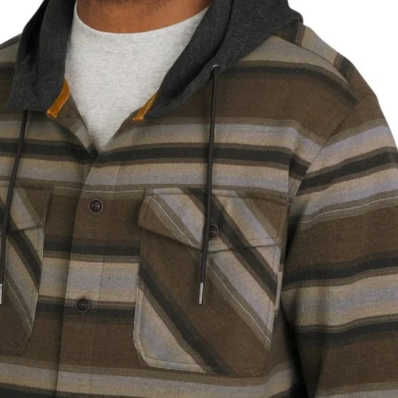 2 Quiksilver Men's Hooded Shirt Jacket - Picture 6 of 14